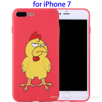 Embossed Soft TPU Phone Case for iPhone 7 Case